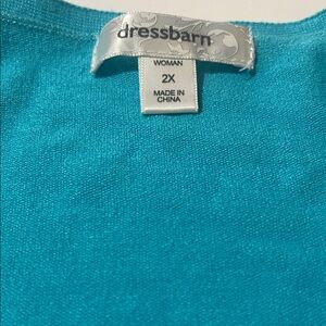 Dressbarn Vibrant Blue sweater